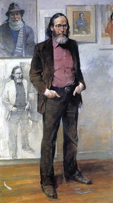Portrait of Harvey Dinnerstein by Burton Silverman - Auction record, sale price, and art valuation. Compare with similar artists and explore comparable artworks.